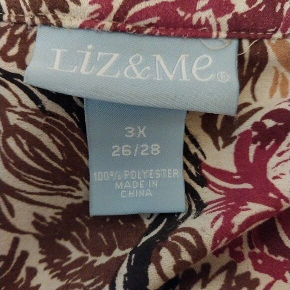 Liz & Me Shacket 3X Buttery Soft Faux Suede Button Up Lined Shirt Jacket Boho - Picture 8 of 9